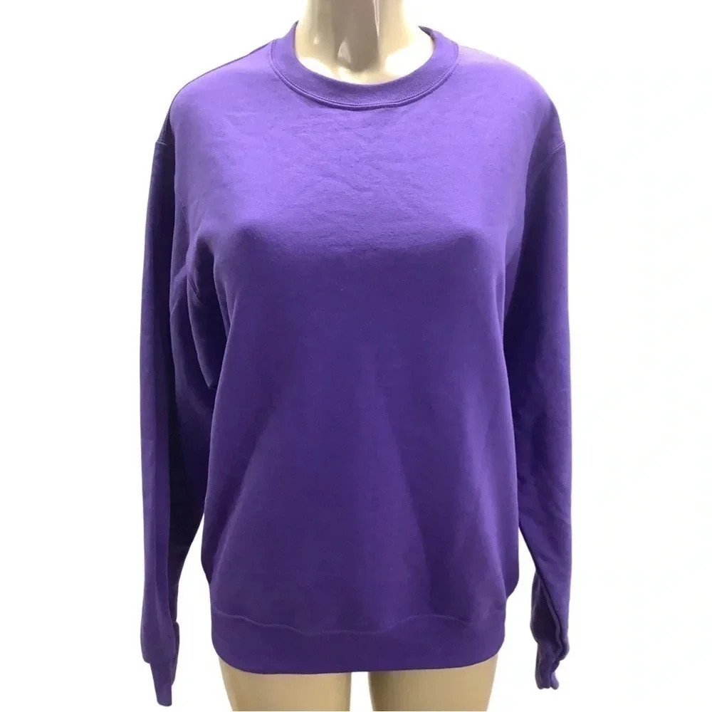 Clique purple crewneck sweatshirt new without tags